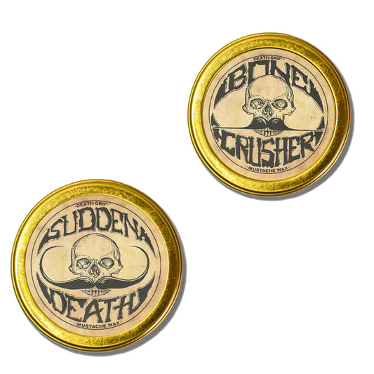Sudden Death Strong Hold Mustache Wax and Night Fury Mustache Wax Remo –  Death-Grip