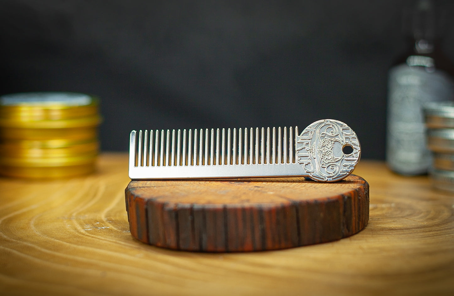 Mustache & Beard Comb | Platinum Edition Death Grip Pocket Comb