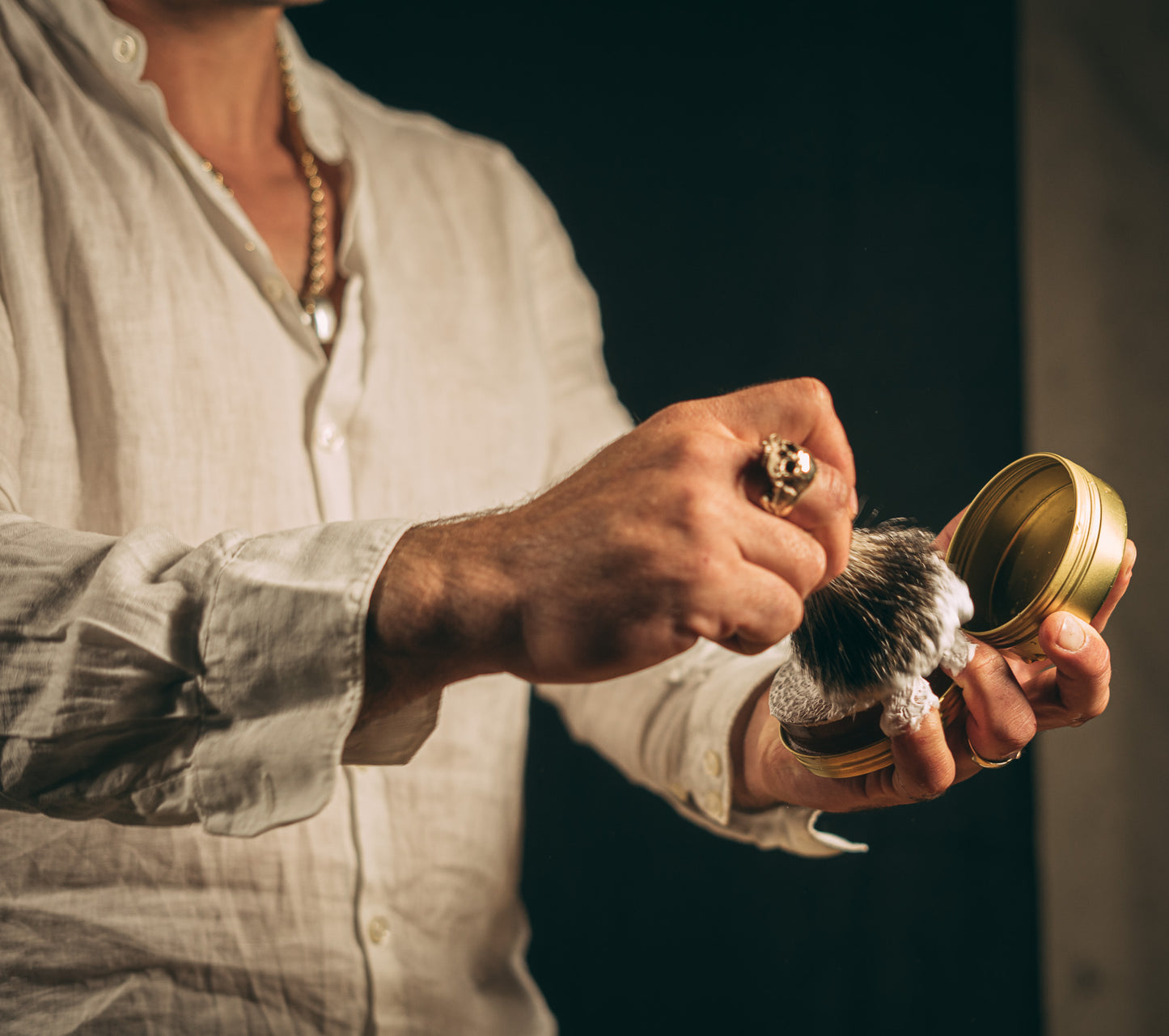 Death Grip Black Walnut Wood Handle Shave Brush