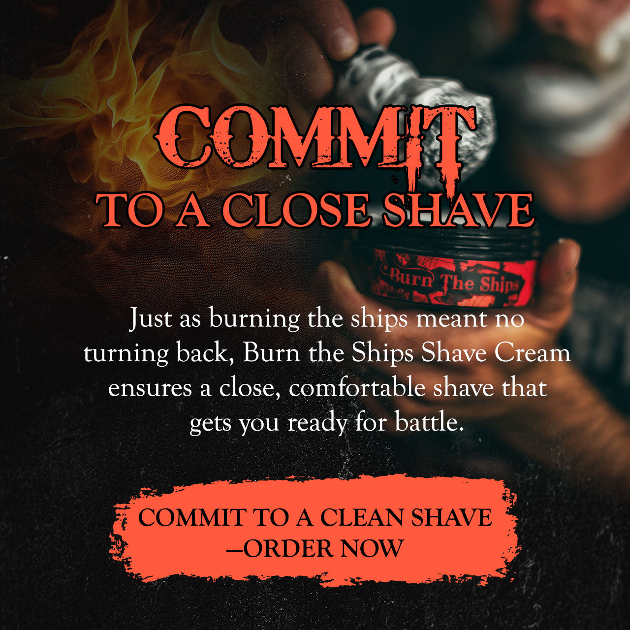 Best Shaving Cream For Men | Burn The Ships Premium Shave Cream, 4 oz