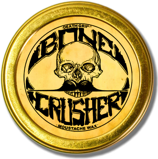 Bone Crusher Extra Strong Extra Firm Mustache Wax | Heat Source Recommended | 1oz Tin